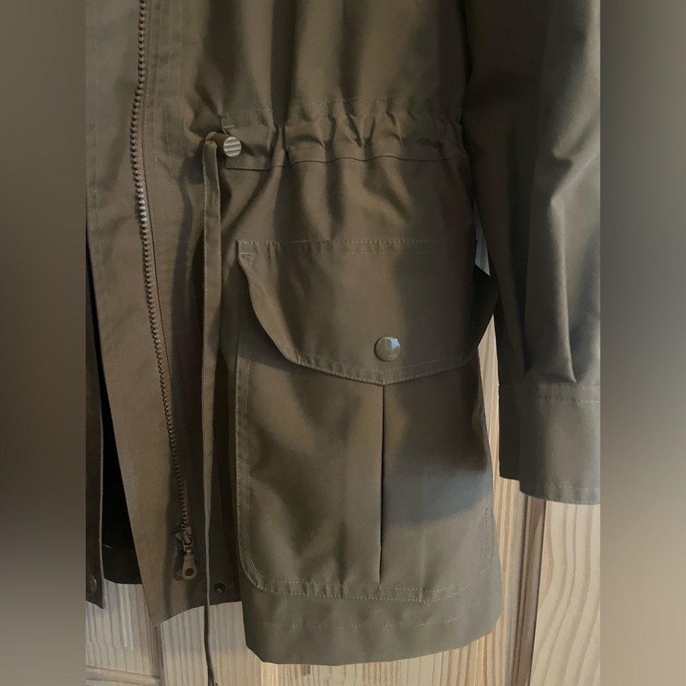 Travelsmith Womens Brown full Zippered Jacket with Hood Size Small Petite - Picture 4 of 11